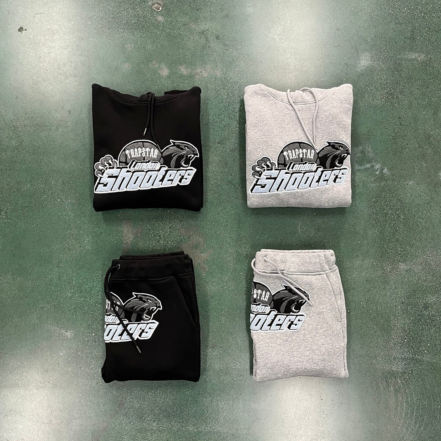 mens grey/sky blue shooters tracksuit "tstar"