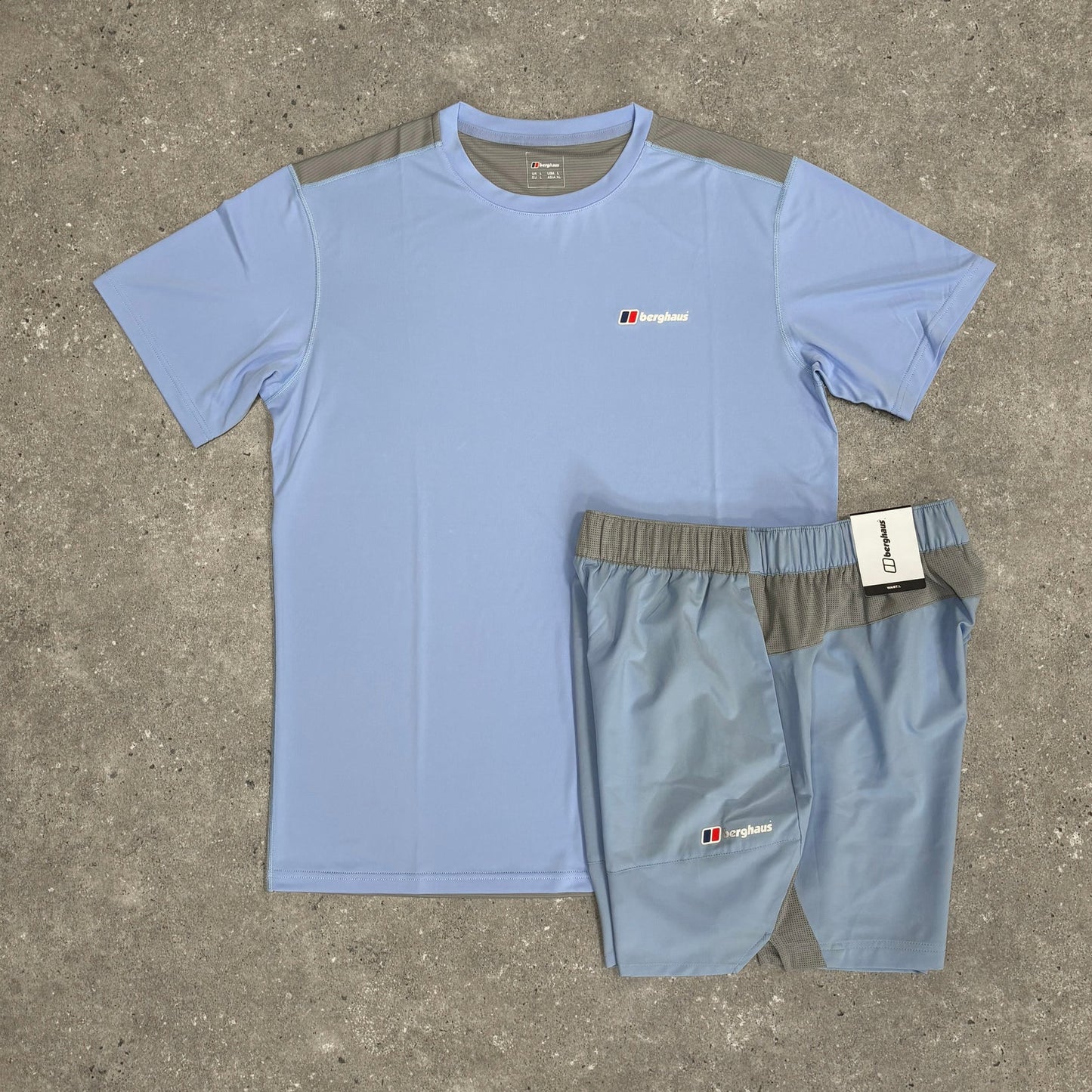 brgs short set - light blue