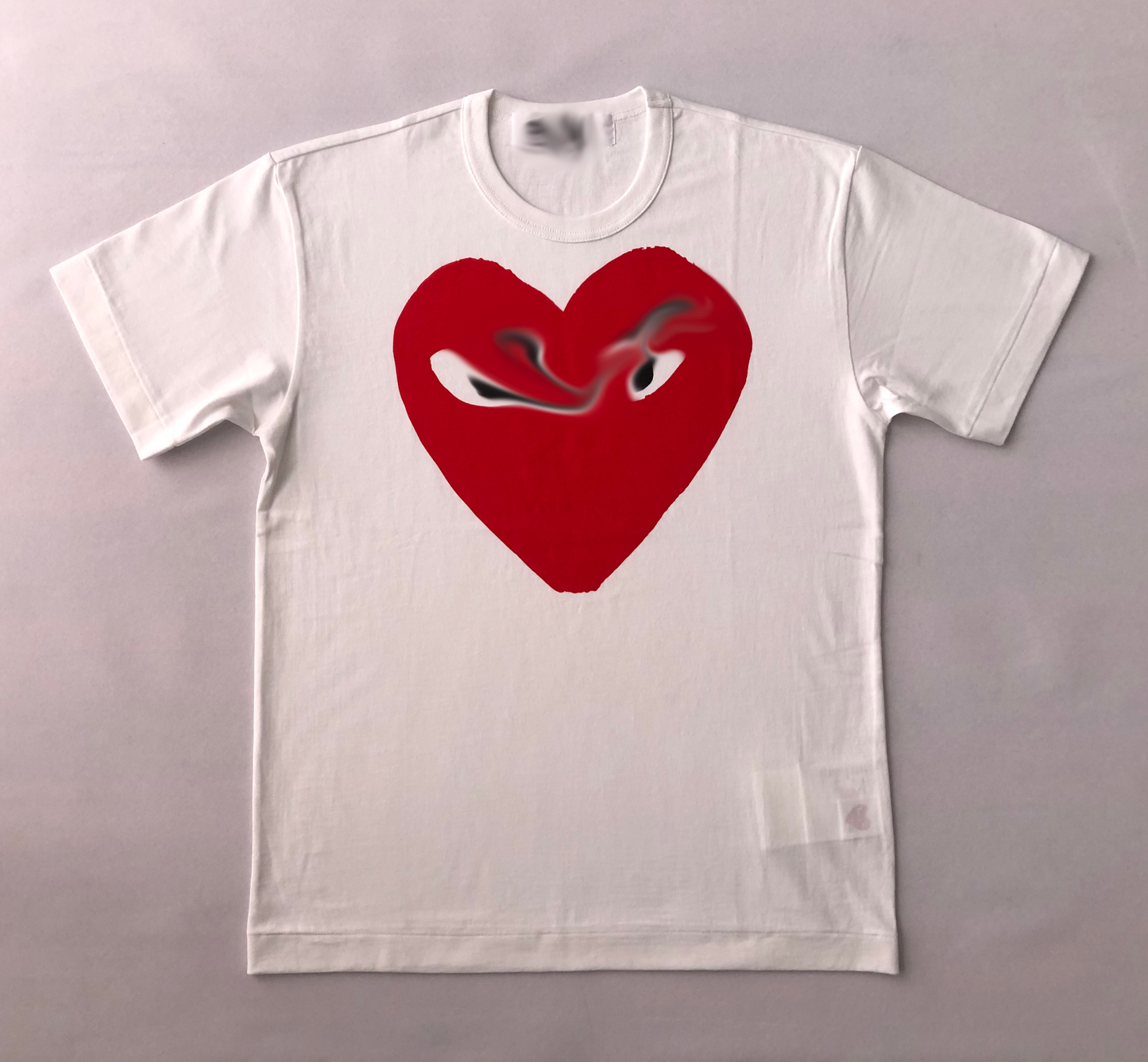 womens red t-shirt “cdg”