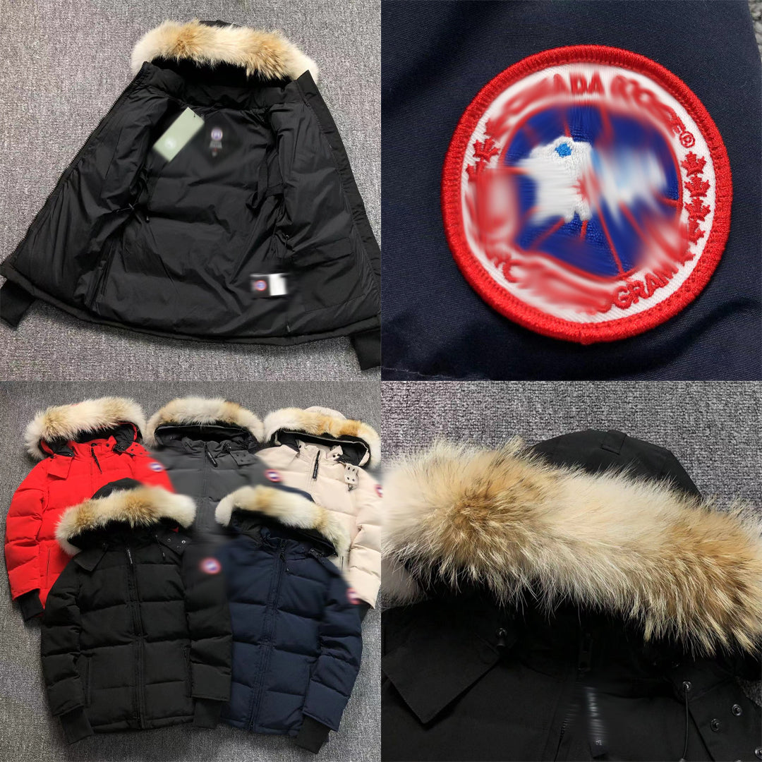 womens black jacket "goose chlsea black badge"