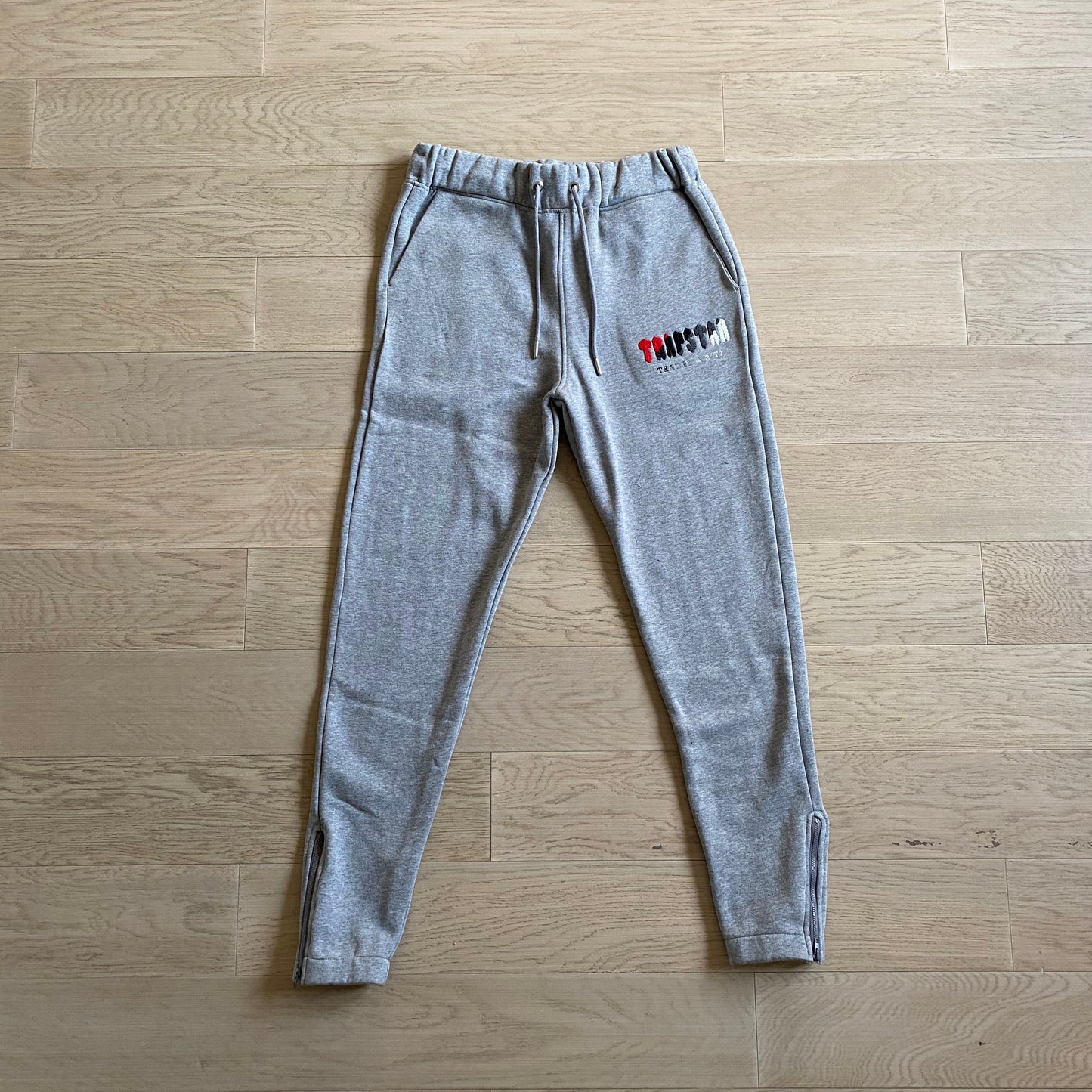 mens grey/red chenille decoded hooded tracksuit "tstar"