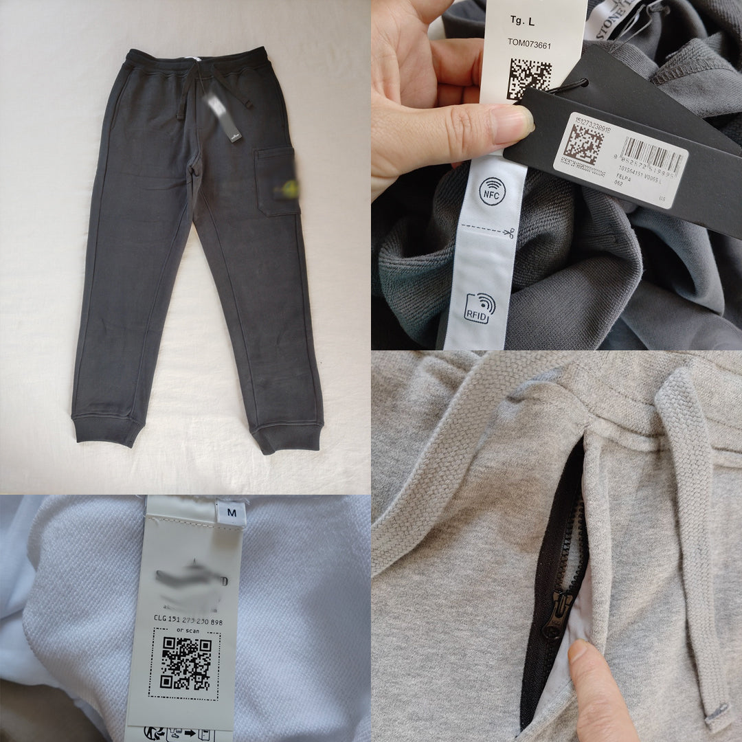 mens grey stone joggers