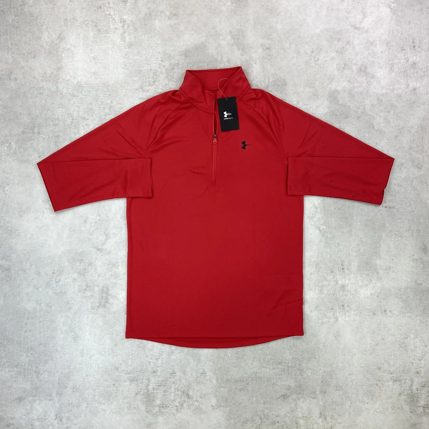 un arm "burgundy" half zip