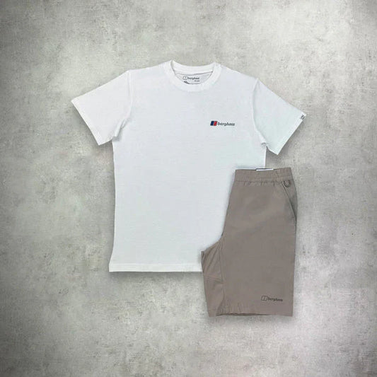 BRGS SHORT SET - WHITE GREY