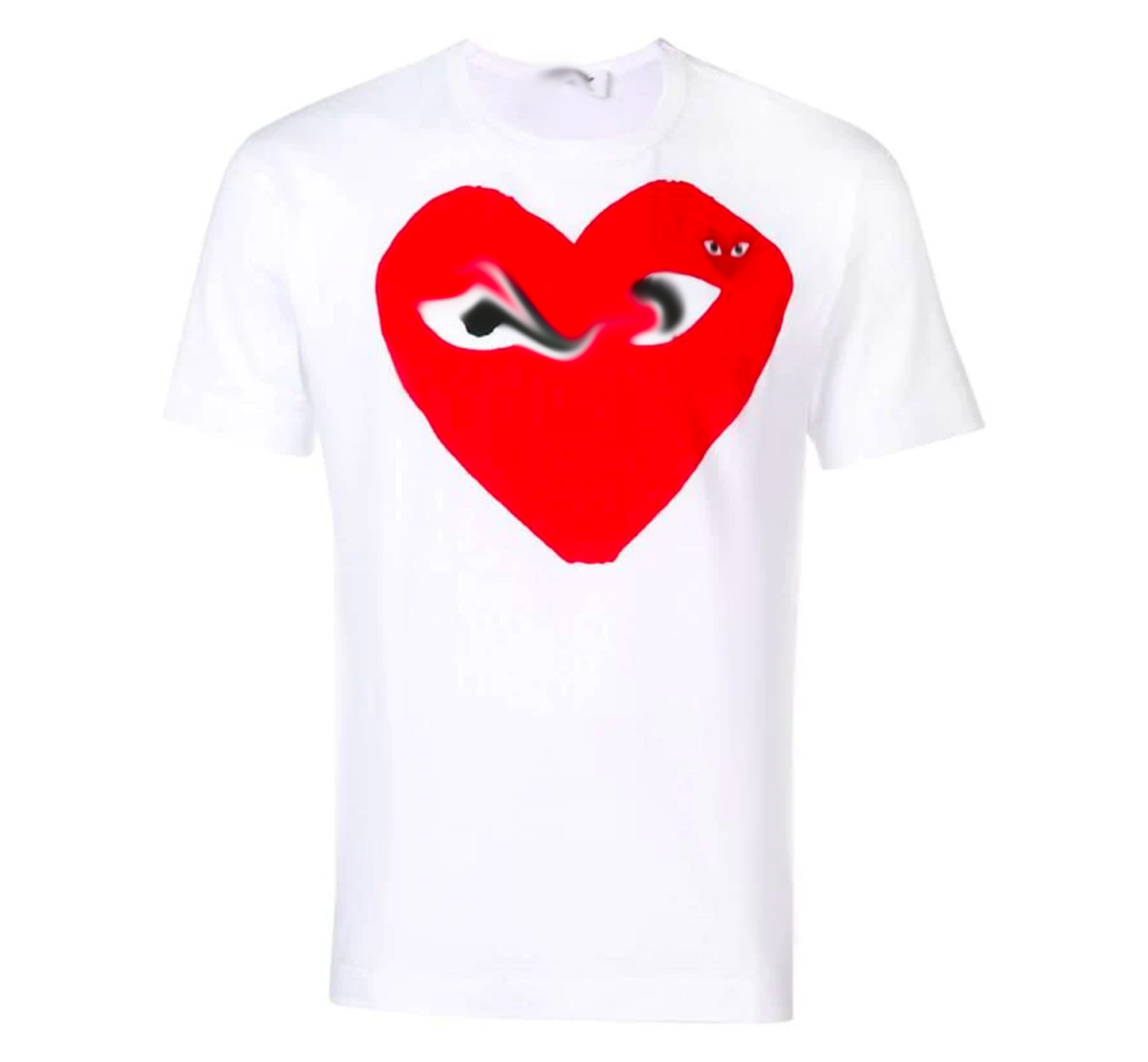 womens red t-shirt “cdg”