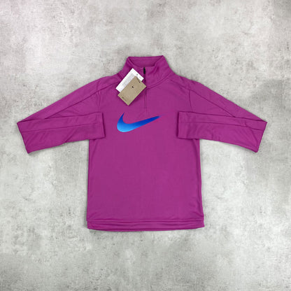 Swoosh Half Zip Active Fucshia Women's