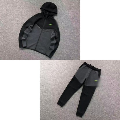 Mens Fleece Black/Green Tick NEW SZN