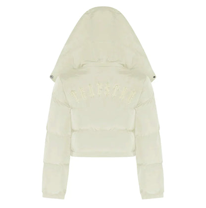 Womens Cream Puffer Jacket "TStar"
