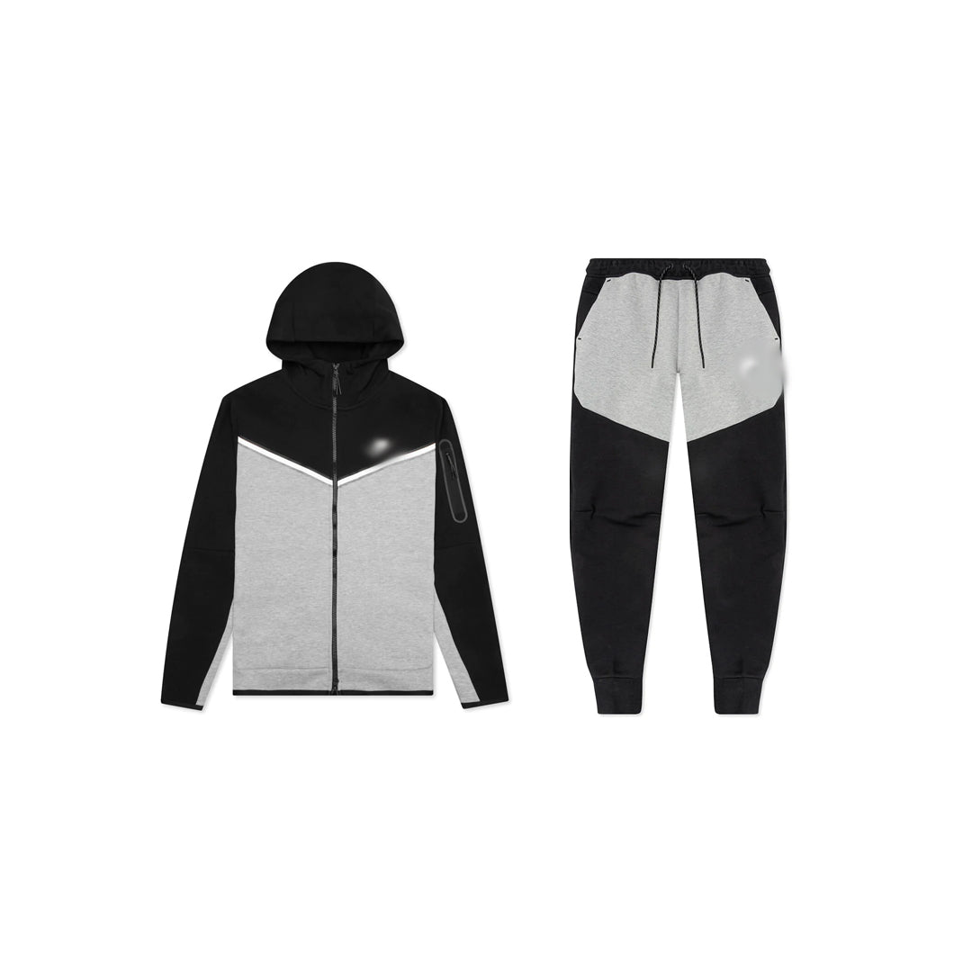 mens fleece "grey/black/white”