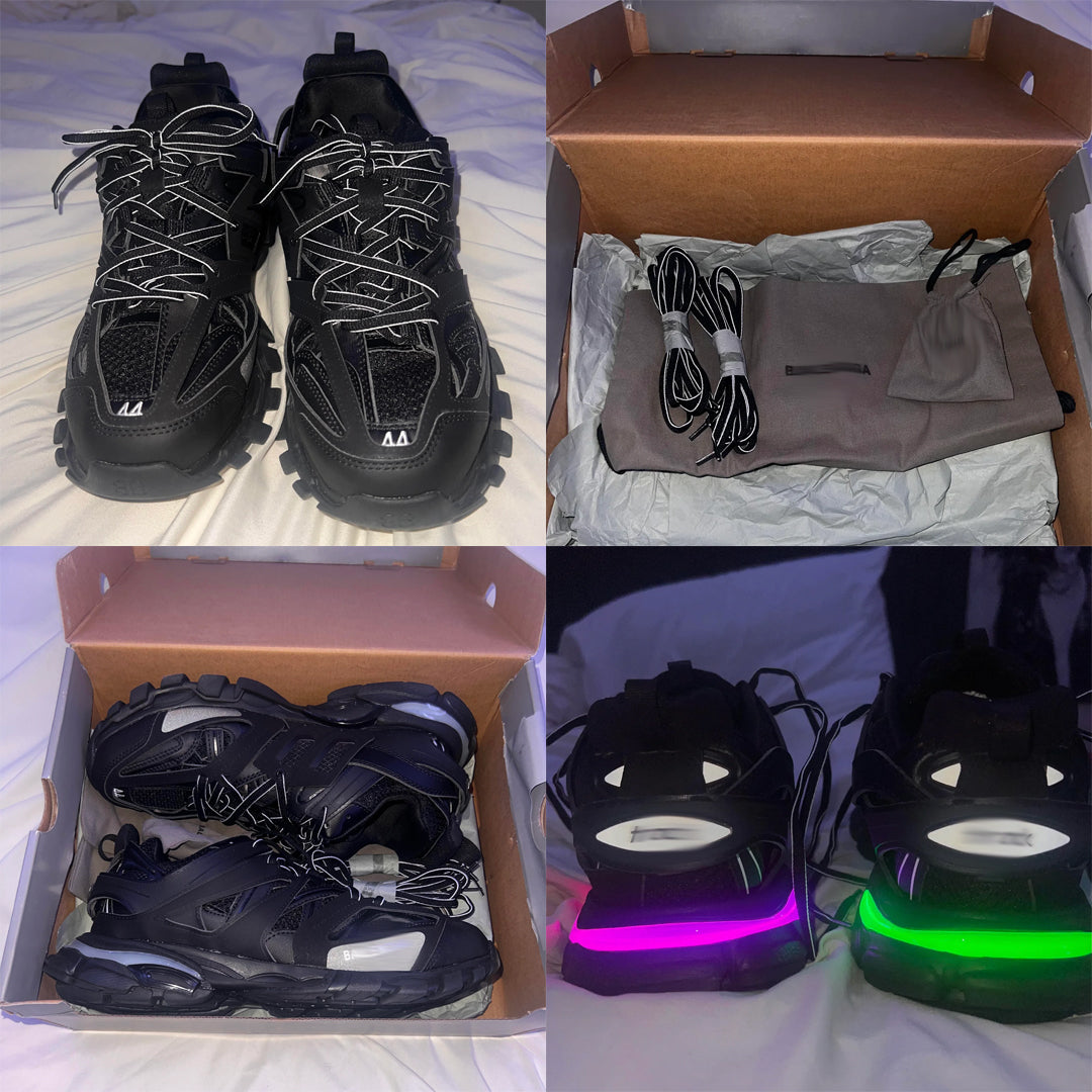 mens black led shoes “bciaga"